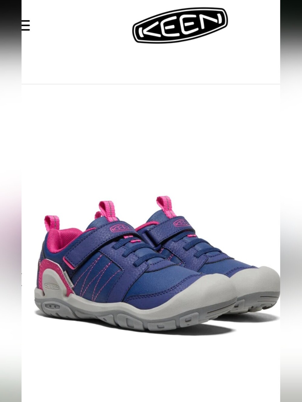 Keen Knotch Peak Girls Hiking Shoes Purple & Pink Size 4 Like New